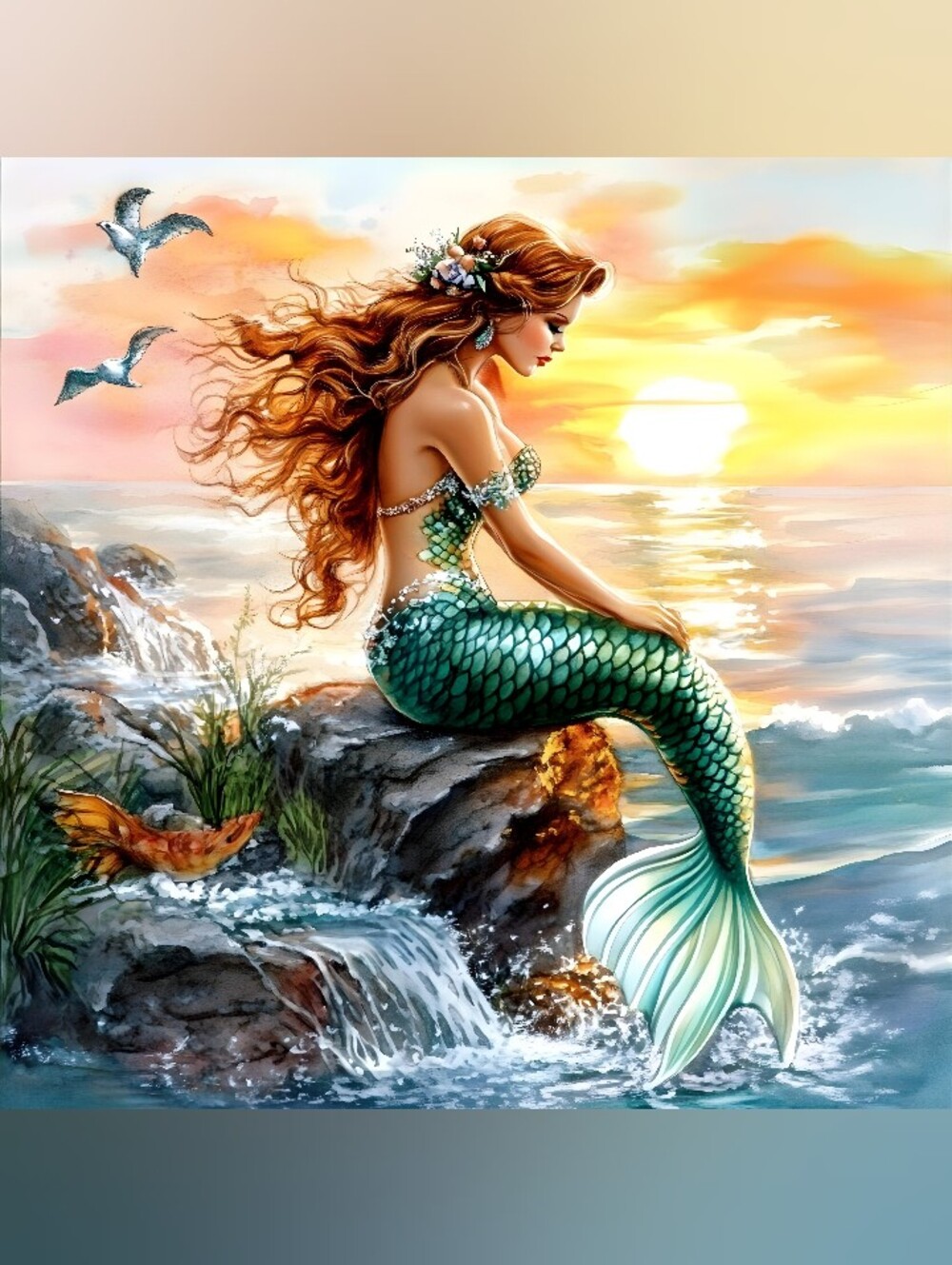 10pc=beautiful Mermaide Prints Special
